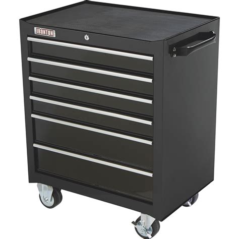 18 inch black metal tool box|18 inch deep tool chest.